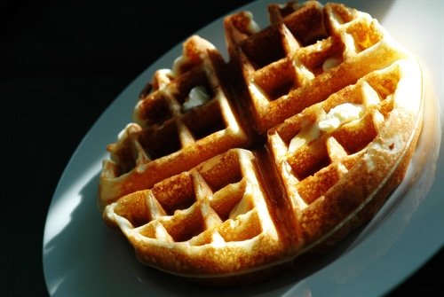 Frische Waffeln selbst gebacken