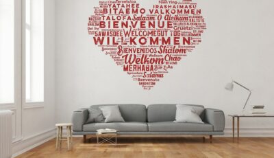 Aufkleber für die Wand