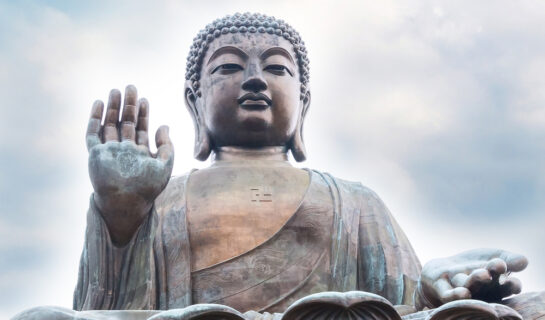 Von der buddhistischen Lehre und Buddha Figuren